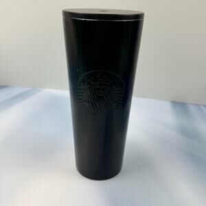 Starbucks Dark Green to Black Ombre Embossed Stainless Steel 24 oz Venti Tumbler